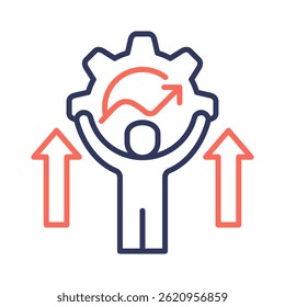Self Improvement Icon Element for Design