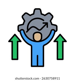 Self Improvement Icon Element for Design