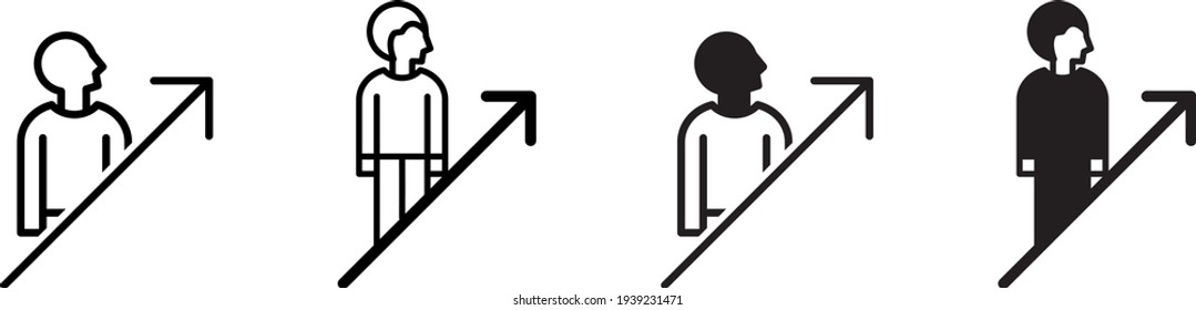 Self improvement icon , vector