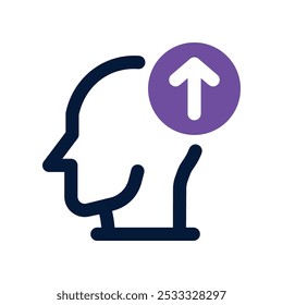 self improvement icon. vector dual tone icon for your website, mobile, presentation, and logo design.