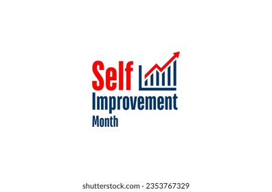 Self Improvement Month Holiday concept. Template for background, banner, card, poster, t-shirt with text inscription