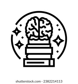 self improvement motivation line icon vector. self improvement motivation sign. isolated contour symbol black illustration
