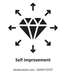 Self improvement Vector Icon which can easily modify or edit
