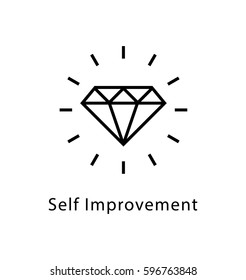 Self Improvement Vector Line Icon