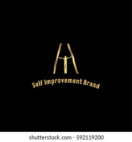 Self improvement vector logo design template