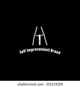 Self improvement vector logo design template