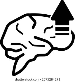 self improvement_growth mindset icon black and white