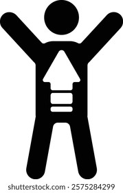 self improvement_motivation icon black and white