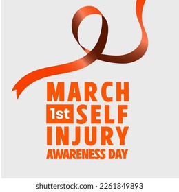 self injury awareness day celebration template design