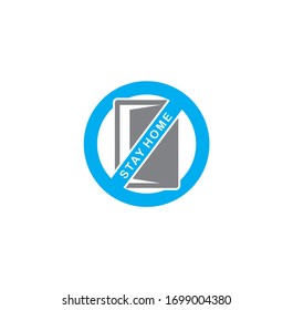 Self isolation related icon on background for graphic and web design. Creative illustration concept symbol for web or mobile app.