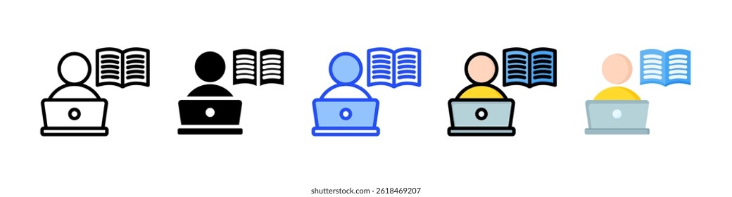 Self Learning Icon Collection With Multiple Styles