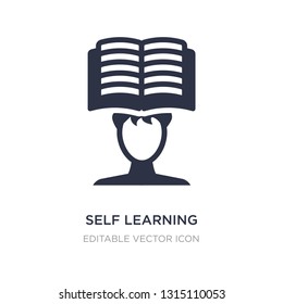 self learning icon on white background. Simple element illustration from Other concept. self learning icon symbol design.