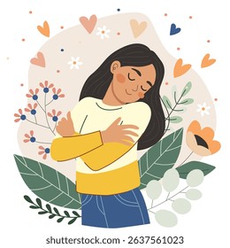 Self love concept and