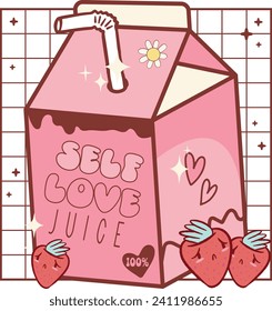 Self Love Juice, Romantic illustrations, love-themed graphics, and merchandise suitable for T-shirt designs, clipart, and romantic typography