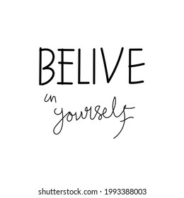 Self Love quote on greeting design isolated on white background
