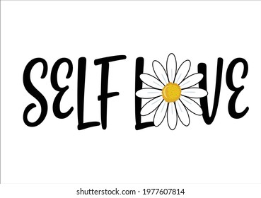 self love vector art design 