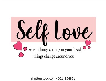 self love vector art design 