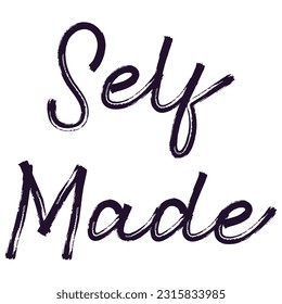 Self Made a Motivational Design