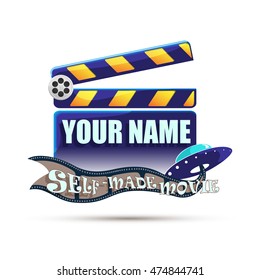 Self made movie. Vector illustration