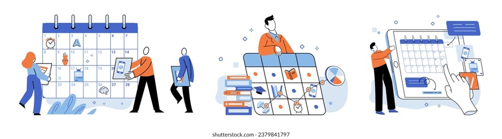 Self management. Vector illustration. Control over ones actions and decisions is crucial for self management Self discipline is key aspect effective self management Business success hinges