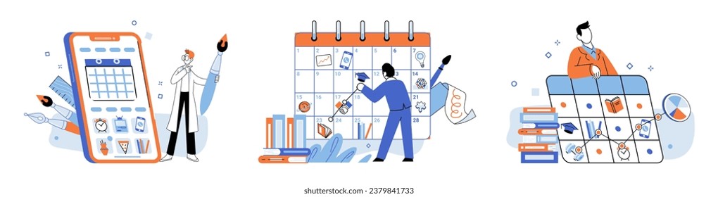 Self management. Vector illustration. Workflow optimization is crucial for self management and success Developing self management skills is important for professional growth Talent alone