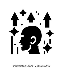 self motivation glyph icon vector. self motivation sign. isolated symbol illustration