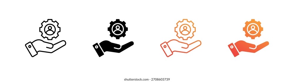 Conjunto de iconos de estilo múltiple de automotivación
