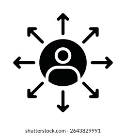 Self organization Vector Icon which can easily modify or edit

