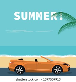Self parked on vacation to the beach