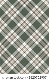 Self pattern plaid background, cut out check textile seamless. Screen tartan fabric vector texture in pastel and white colors palette.