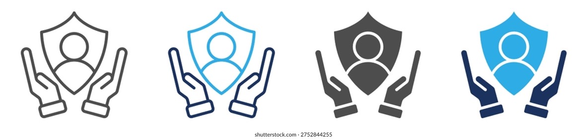 self preservation icon set multi concept