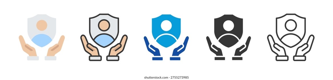 self preservation icon set multi style various collection