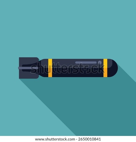 Self propelled missile launching underwater, designed to detonate an explosive on contact with or near a target