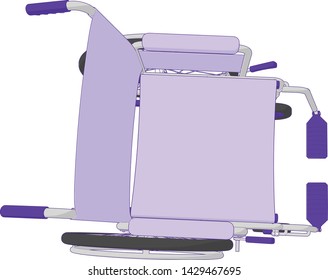 Self Propelled Wheel Chair Perspective Angle 