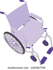 Self Propelled Wheel Chair Perspective Angle 