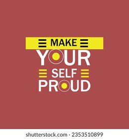Self Proud  T-Shirt Design illustration