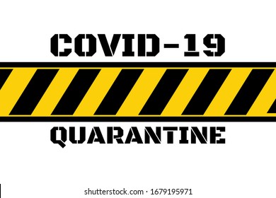 Self quarantine and and social distancing concept. Stay home. COVID-19 coronavirus. Template for background, banner, poster with text inscription. Vector EPS10 illustration