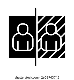 Self Reflection Icon Element for Design
