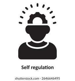Self regulation Vector Icon which can easily modify or edit
