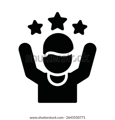 Self reliance Vector Icon which can easily modify or edit
