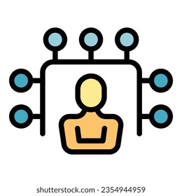 Self remote icon outline vector. People home. Corona stay color flat