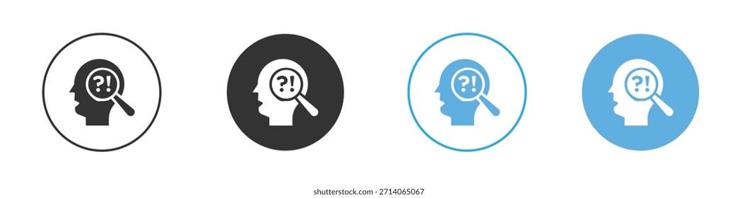 Self research icon. Graphic icon design template