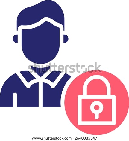 Self Restraint Icon Fill Vector Illustration