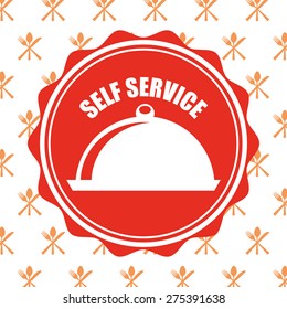 self service design, vector illustration eps10 graphic 