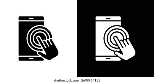 Elemento de diseño de concepto de icono de autoservicio. iconos de pictograma.
