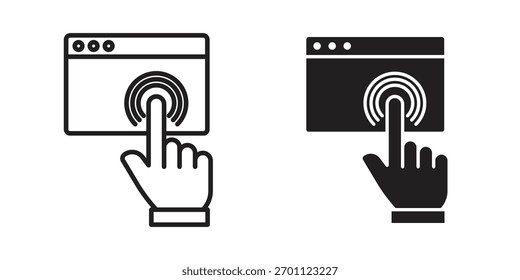 Self service icon vector glyph flat and trendy stroke line pack