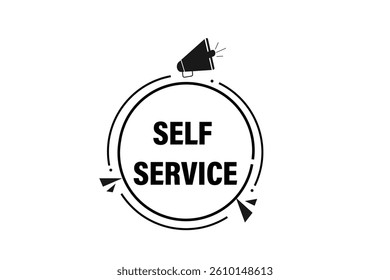 self service, for websites, application Design, Element, learn, stay, template, top scorer, design, level, sign, speech, bubble  banner, modern, symbol, click. 
