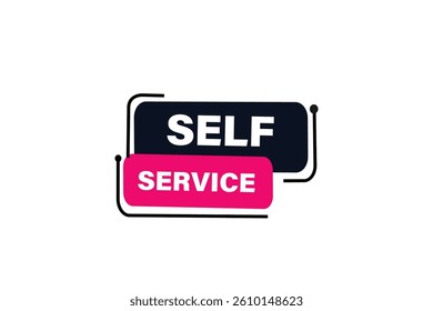 self service, for websites, application Design, Element, learn, stay, template, top scorer, design, level, sign, speech, bubble  banner, modern, symbol, click. 
