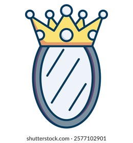Self Serving Icon - Lineal Color Style - Cognitive Biases Theme