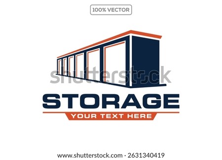 self storage company logo design template element